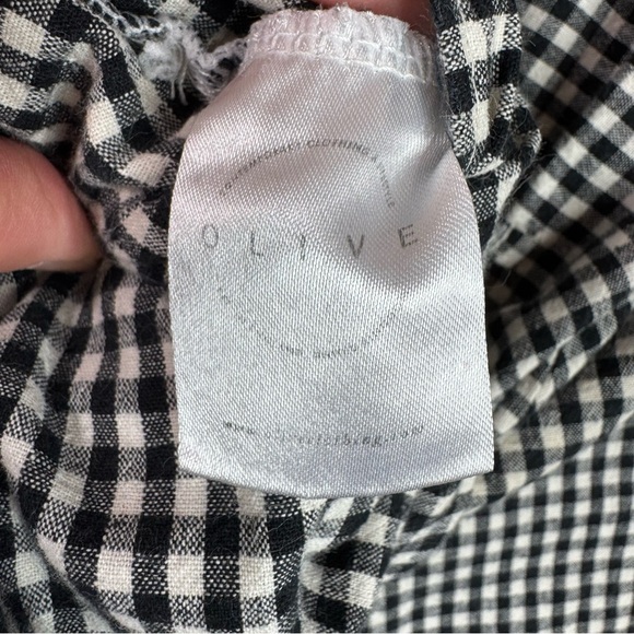 Olive Clothing Faye Ribbon Dress Cotton Gingham Ties UK - Picture 8 of 13